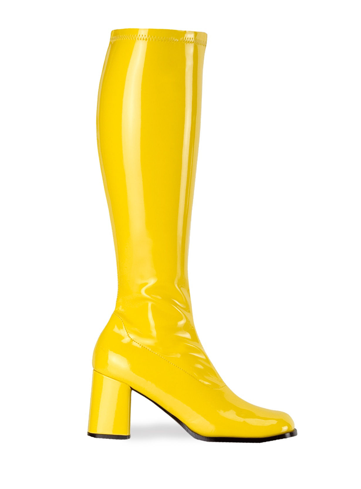 Retro Boots Stretch Vinyl yellow 