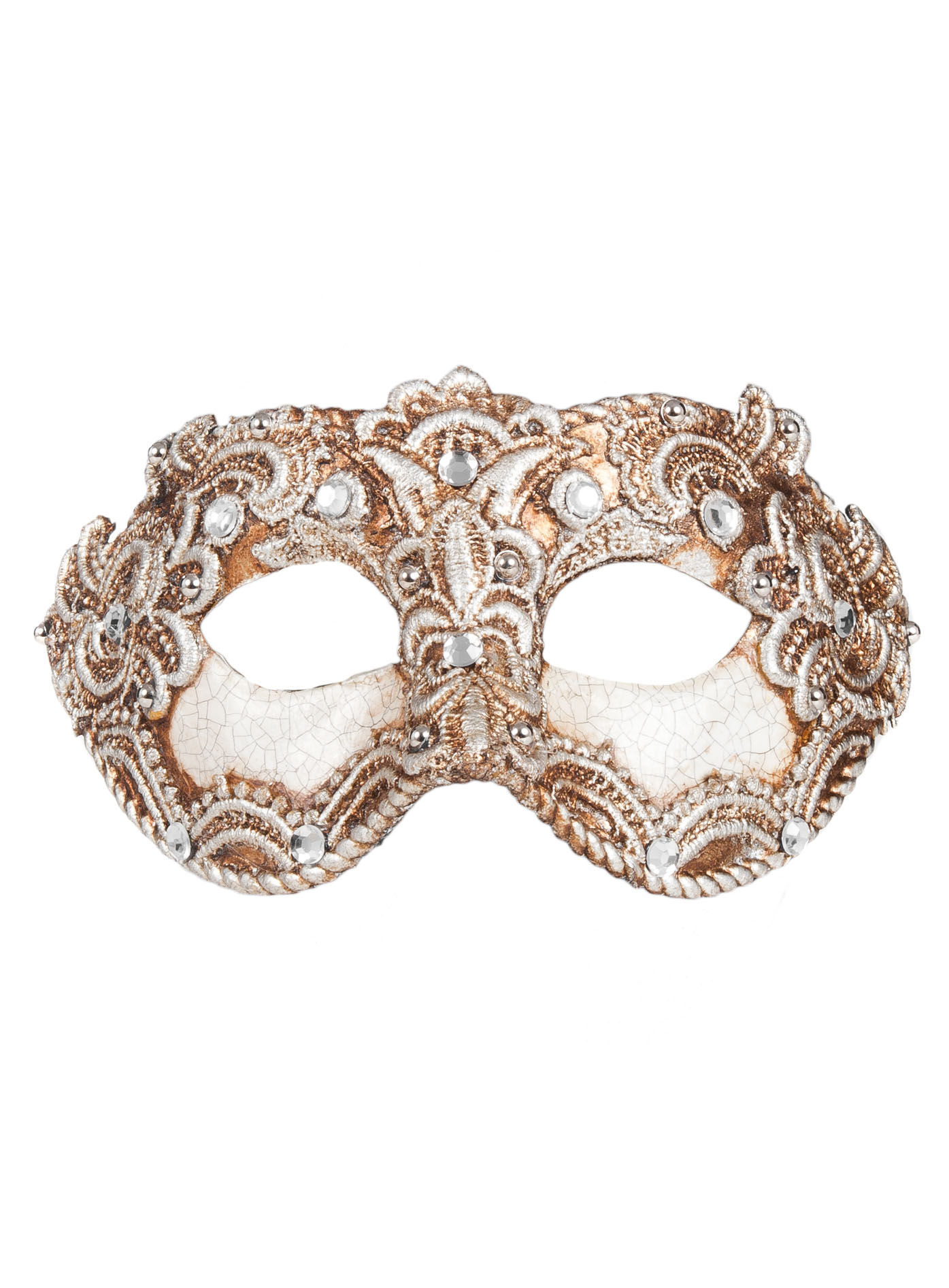 Colombina 3/4 macrame craquele argento 