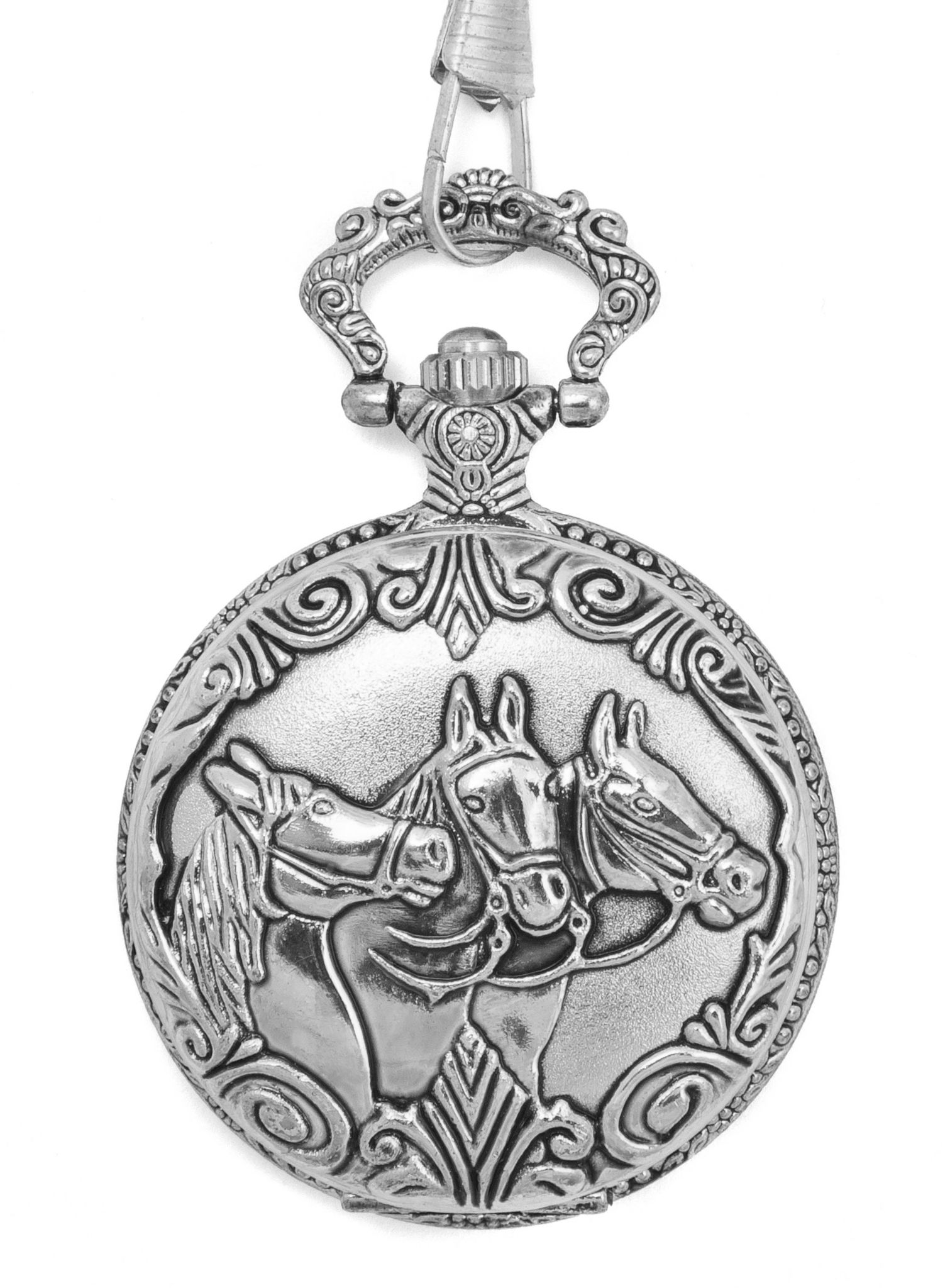Pferde Taschenuhr gold 